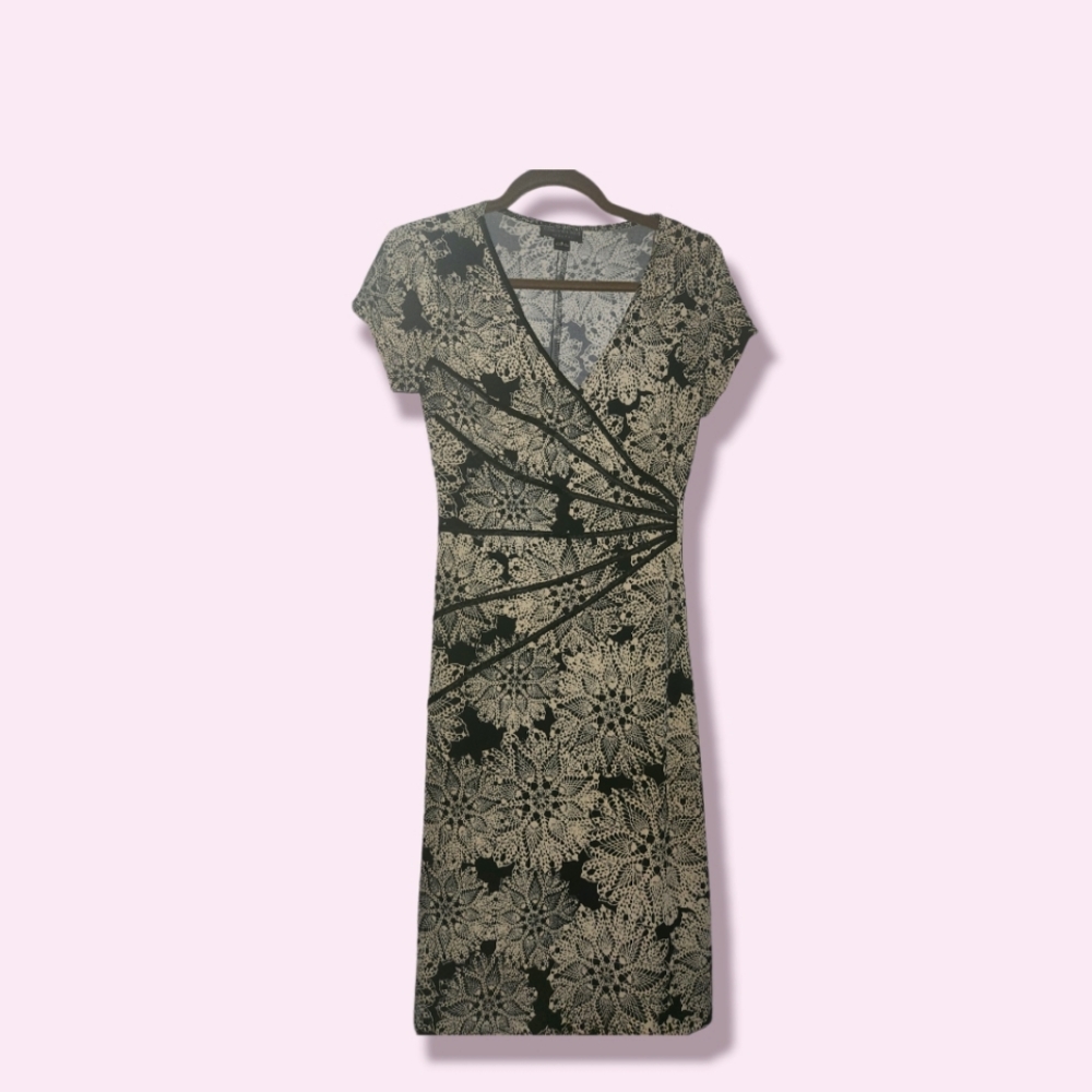 Black floral dress